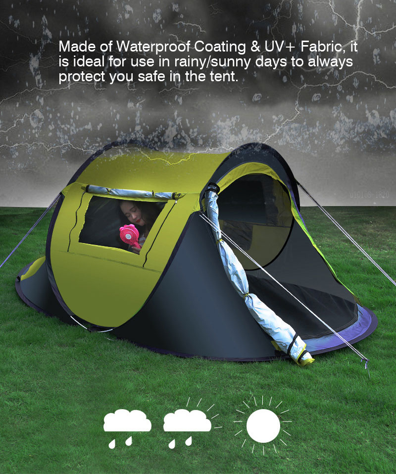 Cheap Goat Tents Camping Pop up Tent Waterproof  Fits 2 3 Persons Carry Bag Included Tents 